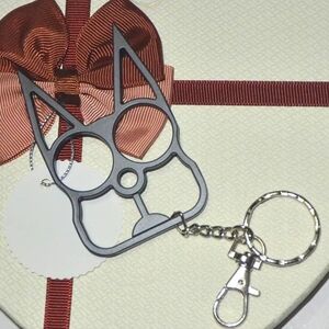 Black Kitty Cat Ear Self Defense Keychain Bottle Opener🔑🐱